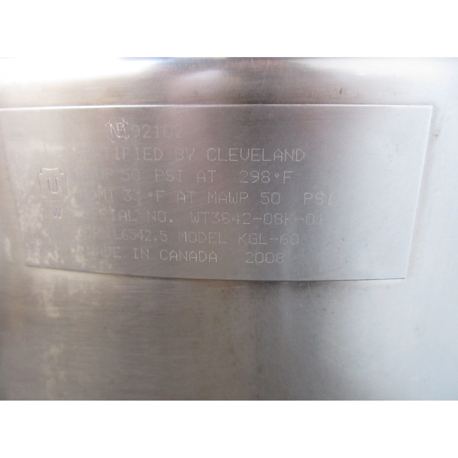 Cleveland KGL60 60 Gallon Gas Kettle, Used Excellent Condition image 5