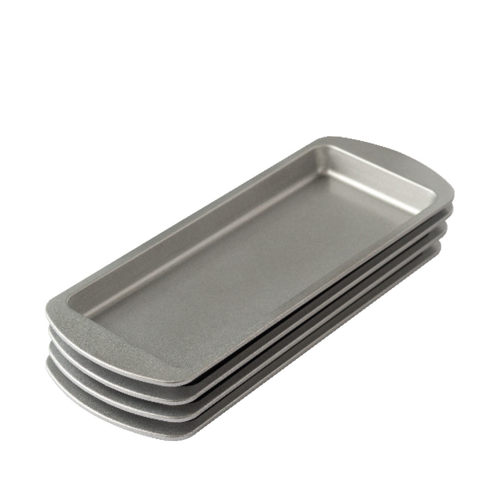 Decora Rectangle Cake Pan Set, 10" x 4.1" x 0.8" - Set of 4 image 1