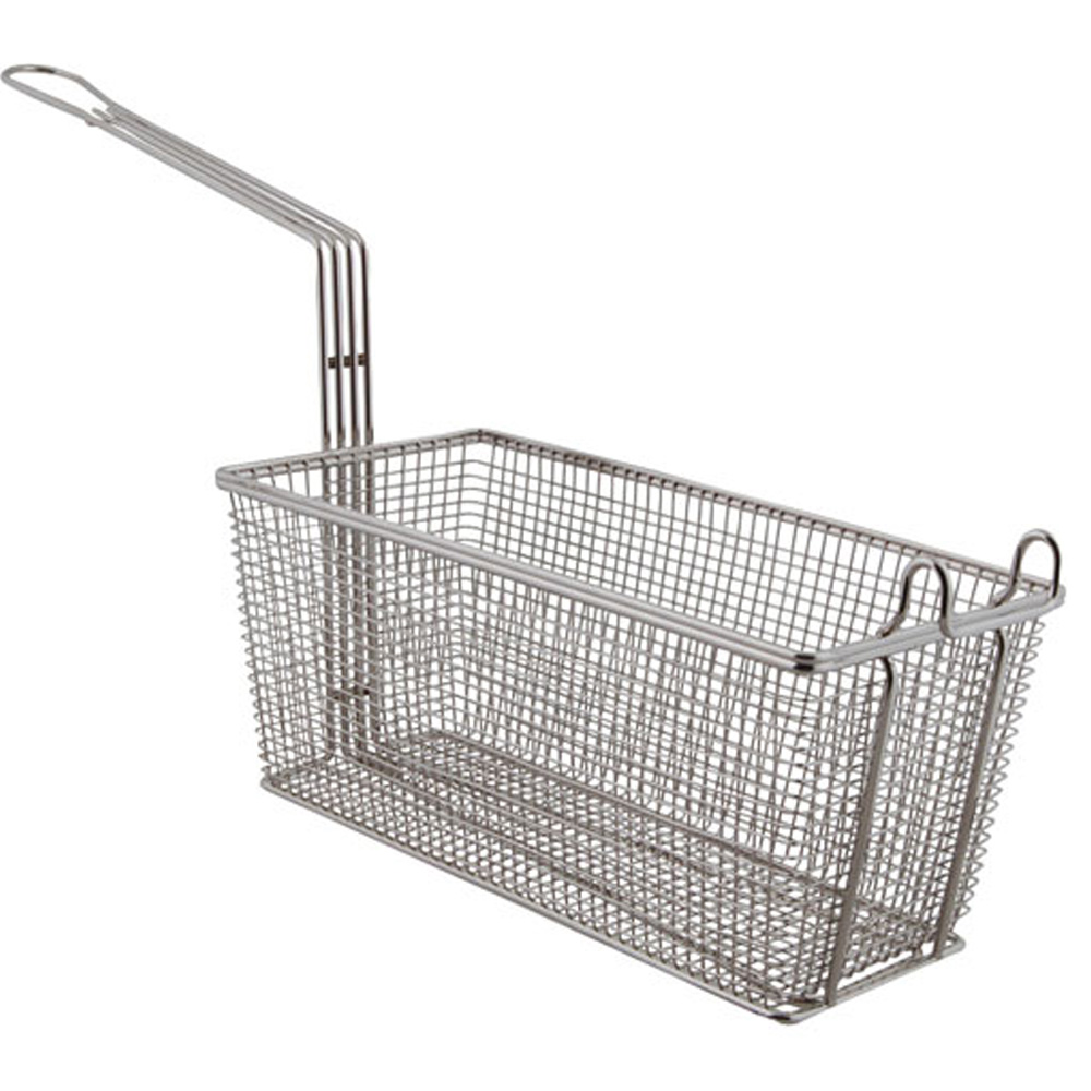 FMP Standard Fry Basket 13-1/4" x 6-1/2" x 6": Twin, Front Hook image 1