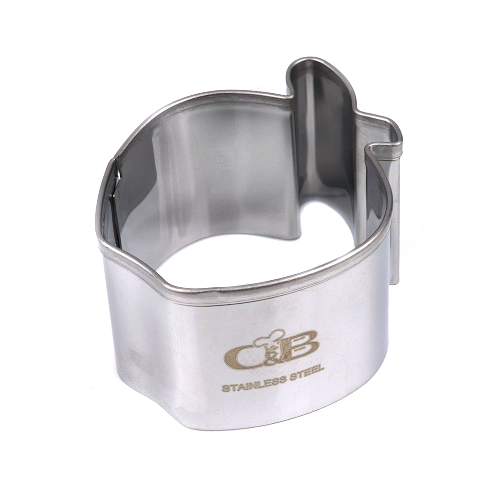 Stainless Steel Apple Cookie Cutter, 1.75" image 1