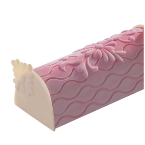 Martellato 20TES004 Decorative Mold for Endcap of Log Dessert Mold, 'Flower' image 1