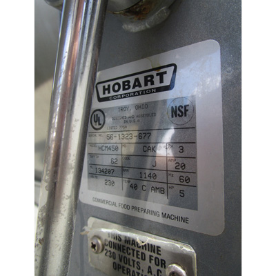 Hobart HCM-450 Vertical Cutter Mixer 45 Quart, Excellent Condition image 4