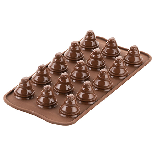 Silikomart Silicone Chocolate Mold, Choco Trees, 15 Cavities image 1