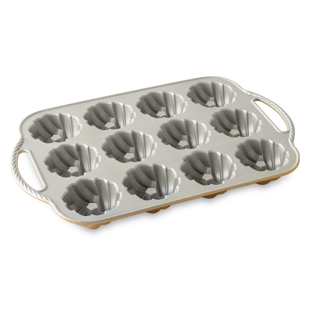 Nordic Ware 75th Anniversary Braided Mini Bundt Pan, 12 Cavities image 2