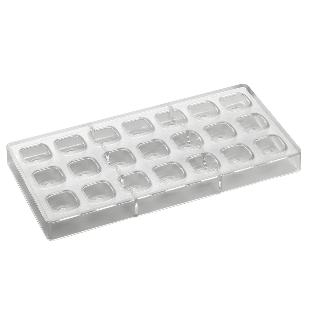 Pavoni Polycarbonate Chocolate Mold, Square Indent, 21 Cavities image 2