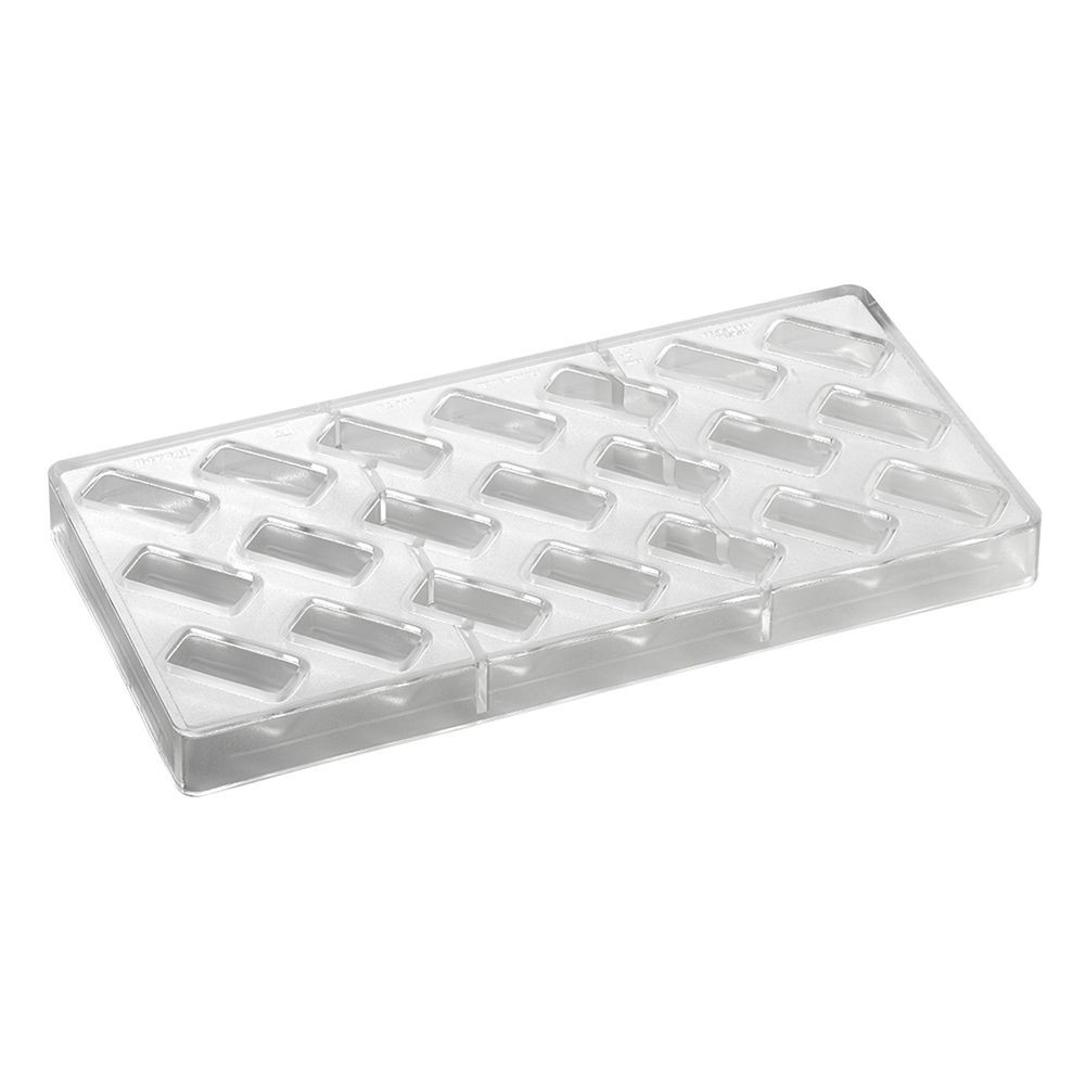 Pavoni Polycarbonate Chocolate Mold, Smooth Rectangle 21 Cavities image 4