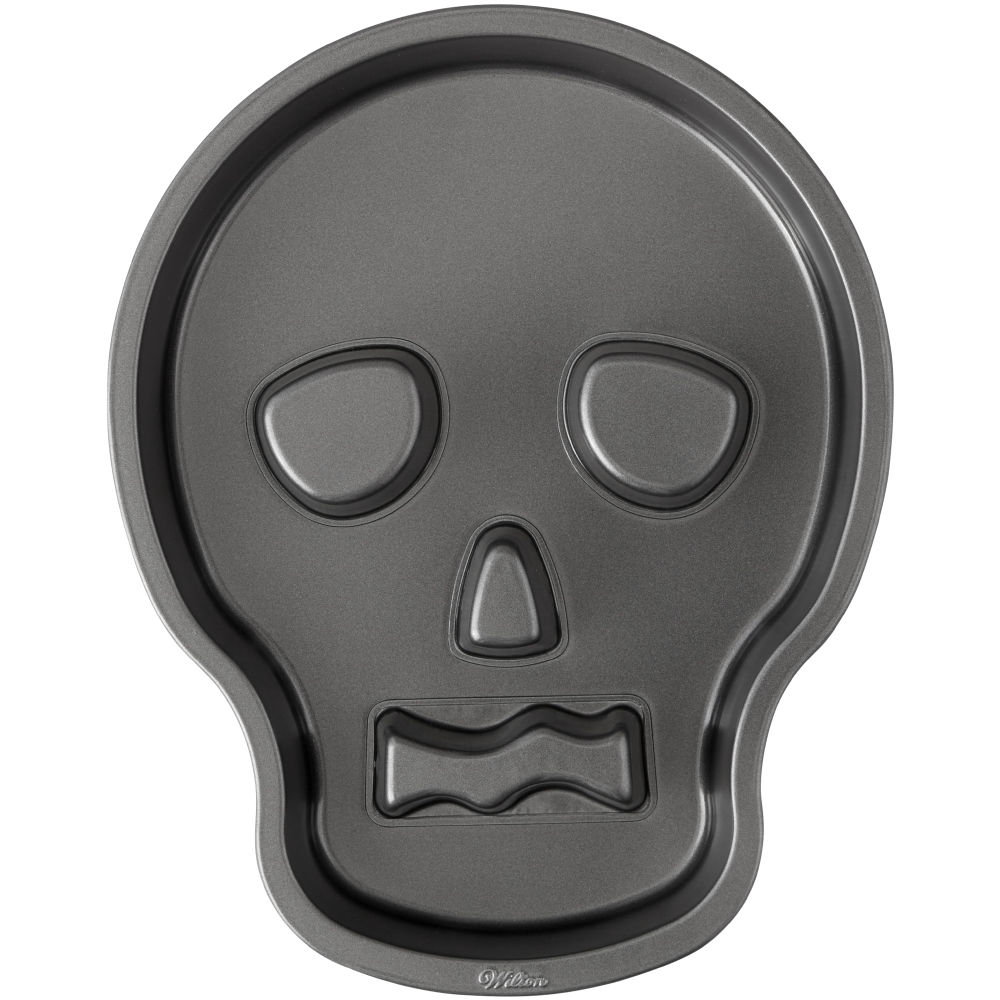 Wilton Halloween Non-Stick Skull Shaped Cake Pan, 9.5" x 12"  image 2