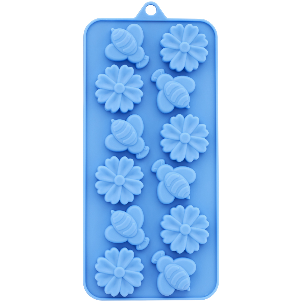 Wilton Daisies And Bumblebees Silicone Candy Mold 12 Cavities   47432 