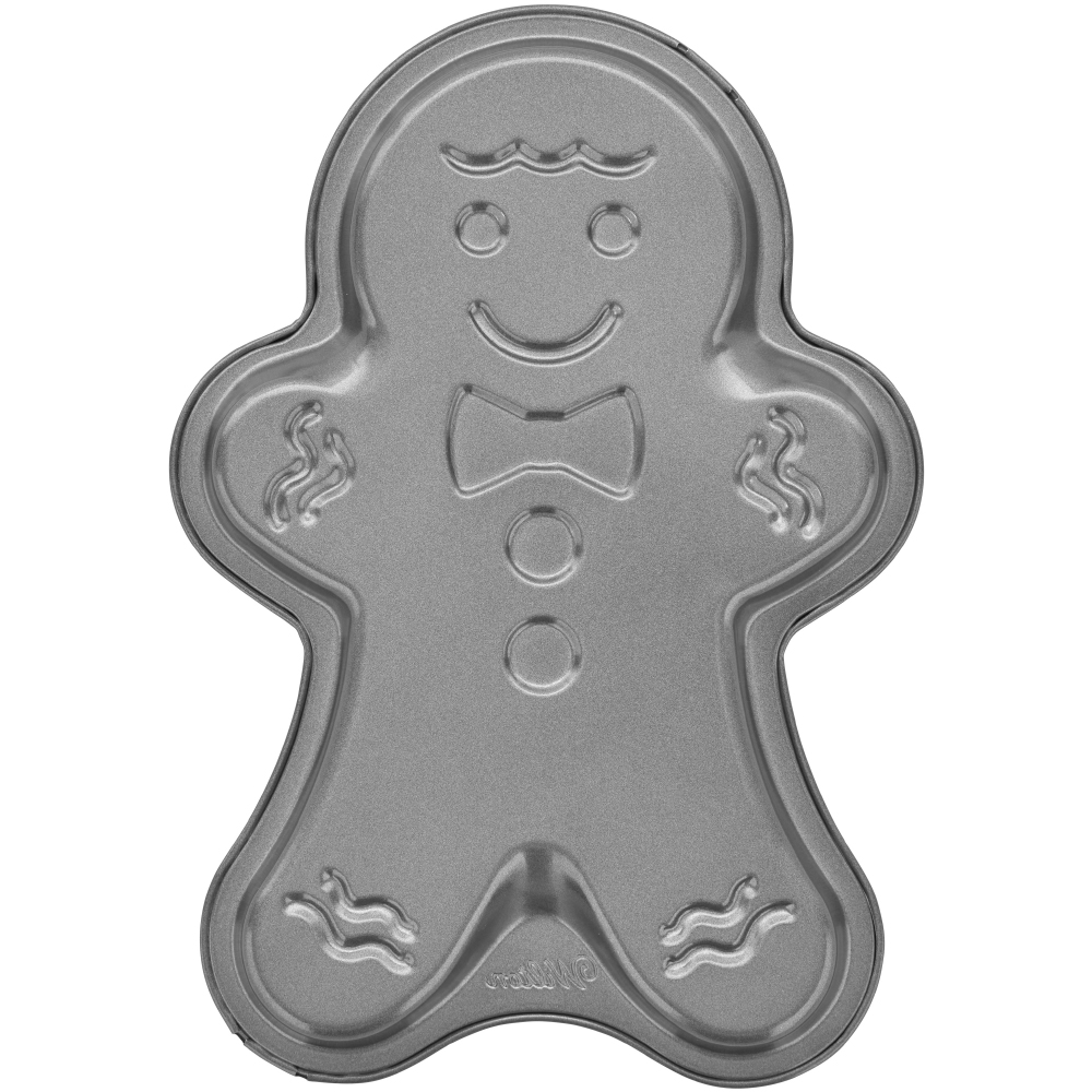 Wilton Non-Stick Christmas Gingerbread Man Cookie Pan, 11" x 8" image 2