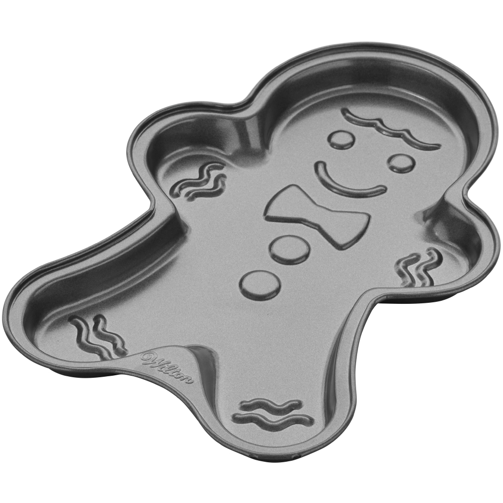 Wilton Non-Stick Christmas Gingerbread Man Cookie Pan, 11" x 8" image 3