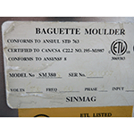  ABS SM380S French Baguette Molder, Used Excellent Condition image 4