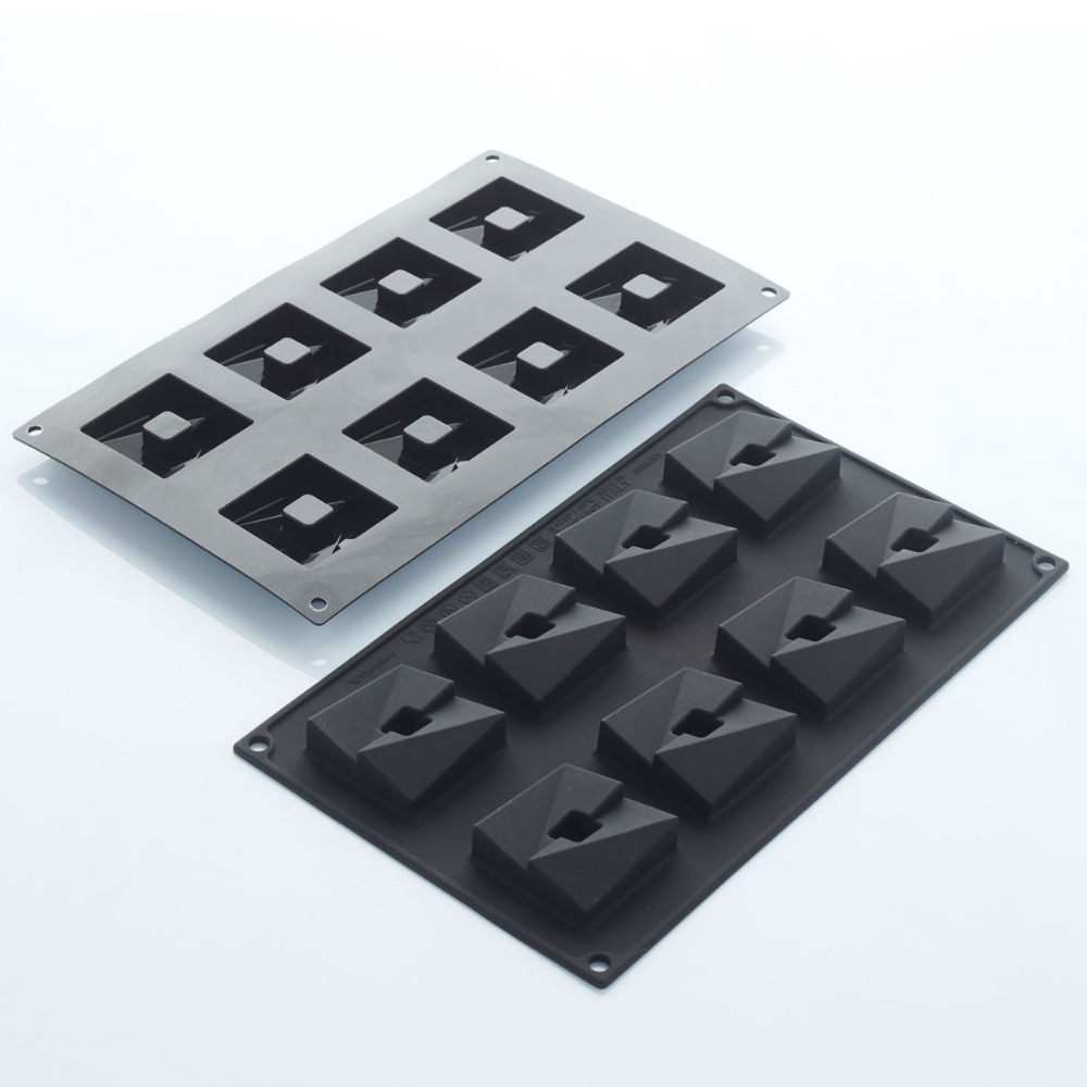 Martellato Cube Block Silicone Mold, 0.9 oz., 8 Cavities image 2
