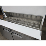 Atosa MSF8303GR Two Door Sandwich Prep Table 60-1/4"W, 17.2 Cu. Ft., Used Excellent Condition image 2