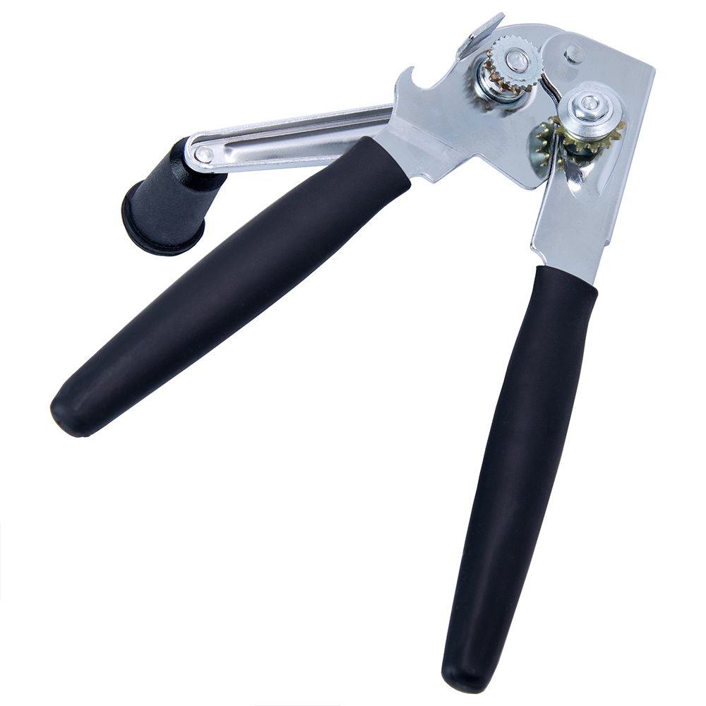 Vollum Easy Crank Can Opener with Black Handle image 1