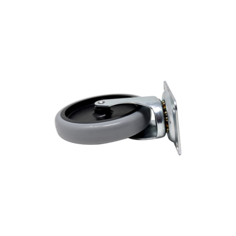 Replacement Swivel Plate Caster for Rubbermaid, 5" image 2