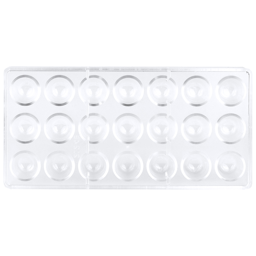 O'Creme Clear Polycarbonate Dome Chocolate Mold image 1