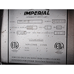 Imperial IR-6-E Electric Range with 6 Round Plates and Standard Oven, Used Excellent Condition image 4