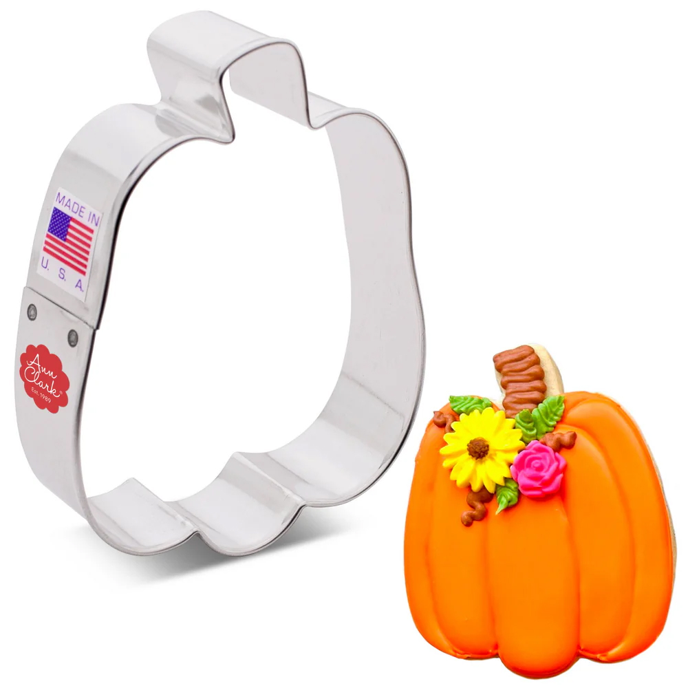 Ann Clark Tall Pumpkin Cookie Cutter, 4" image 1