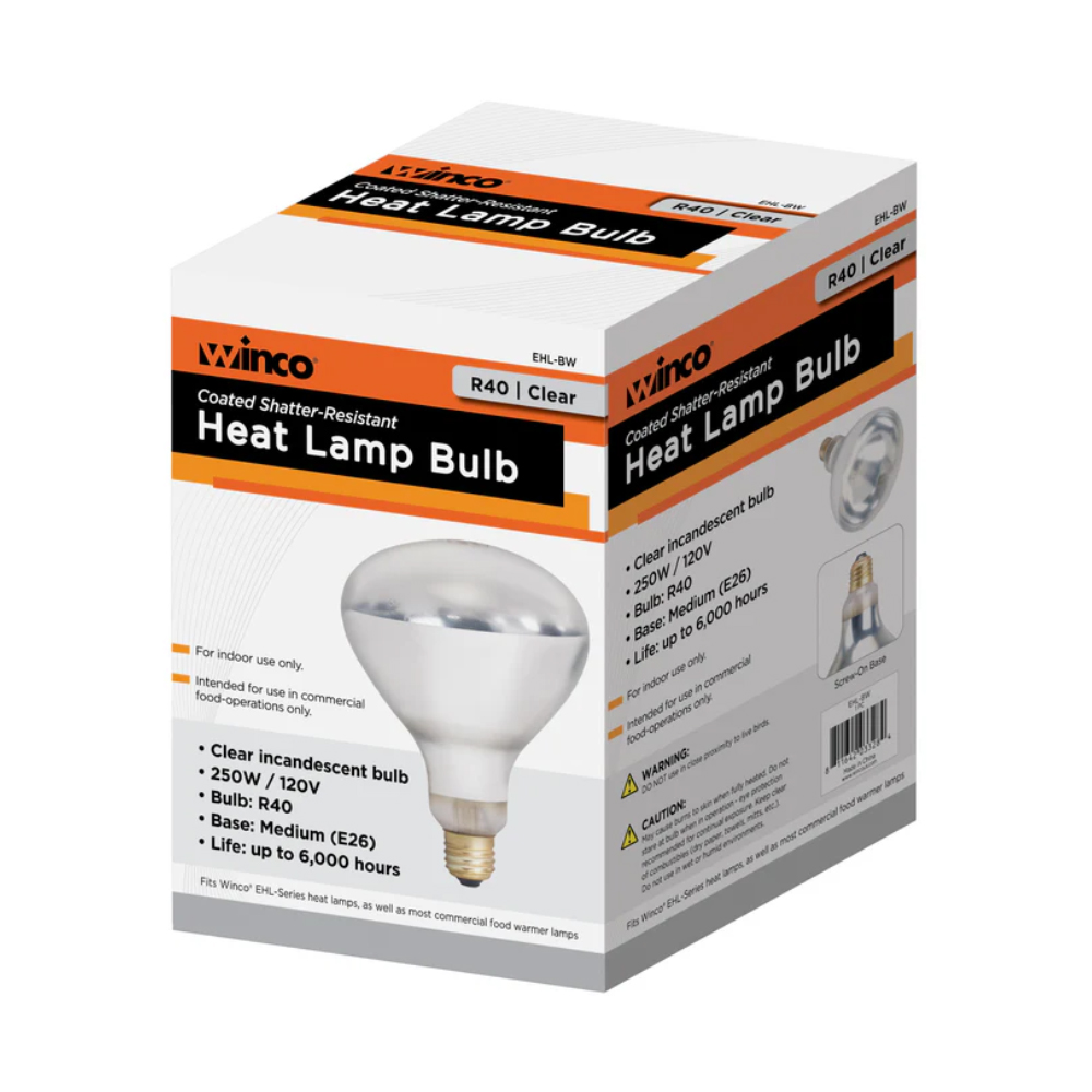 Winco Clear Shatter Resistant Bulb for EHL-3C, EHL-2C & EHL-2 image 3