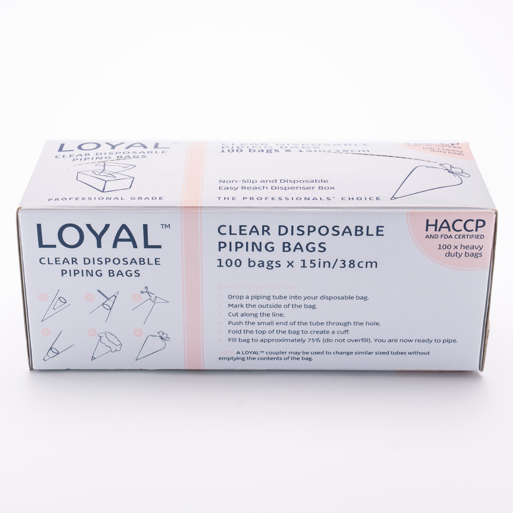 Loyal Bakeware Clear Disposable Piping Bags, 15" - Pack of 100 image 1