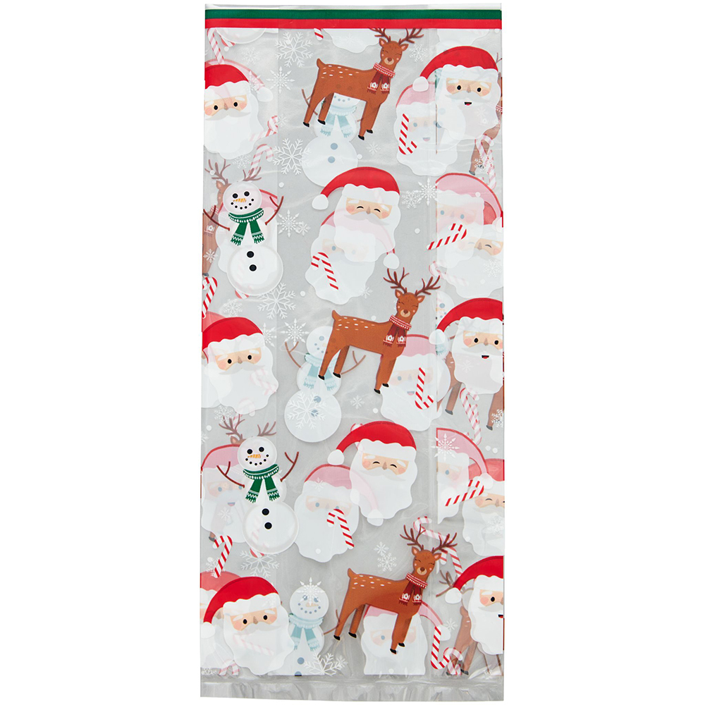 Wilton Clear Christmas Treat Bags, Pack of 20 image 1