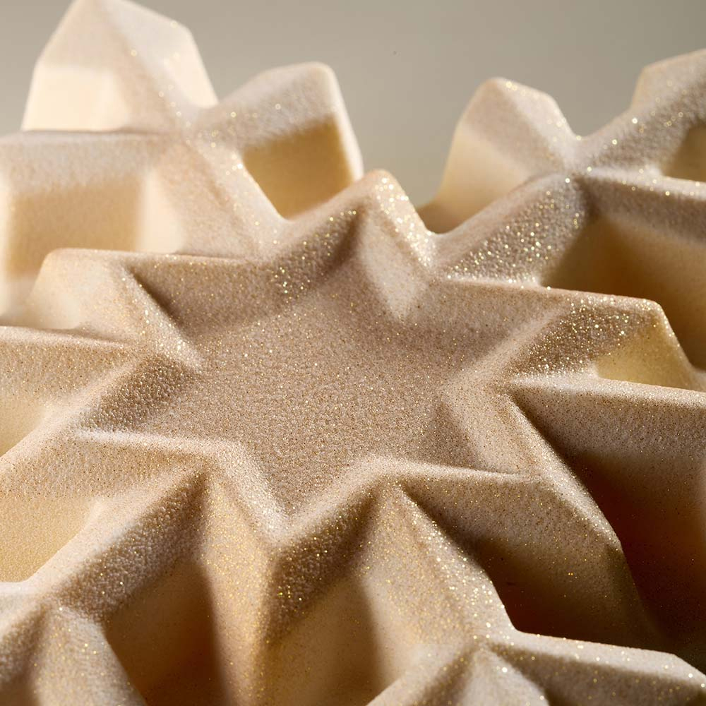 Pavoni KT220 Snowflake Thermoformed Plastic Chocolate Mold image 1