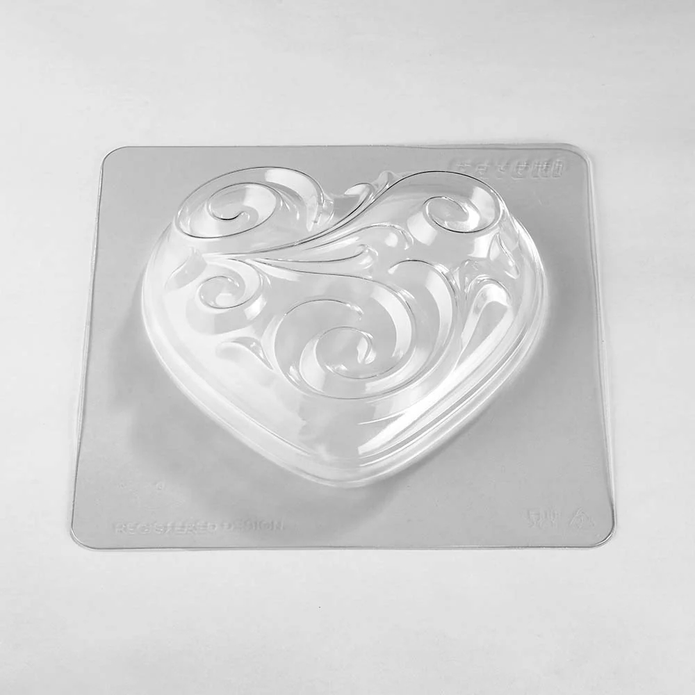 Pavoni KT222 Heart Thermoformed Plastic Chocolate Mold image 3