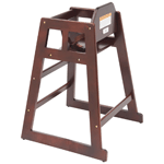 Winco Assembled Mahogany High Chair image 1