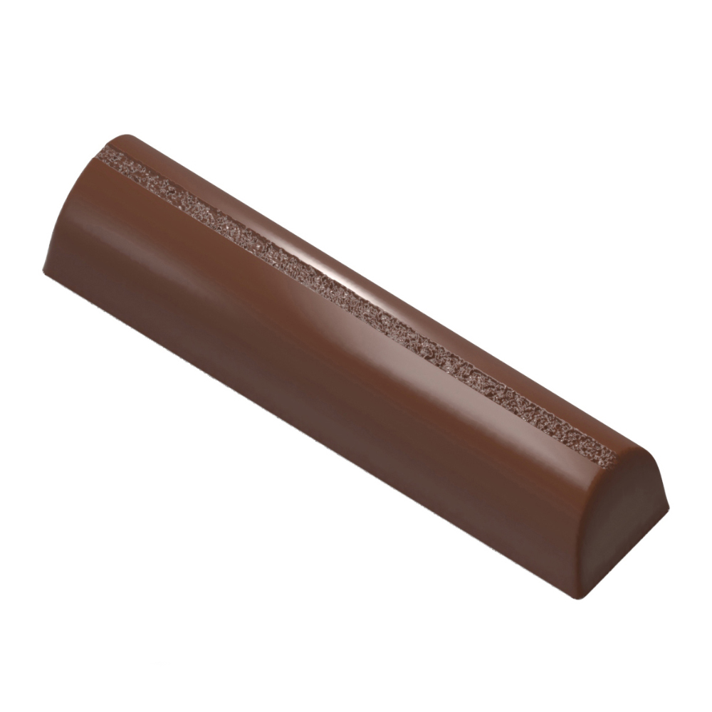 Chocolate World Polycarbonate Striped Bar Chocolate Bar, 15 Cavities image 2