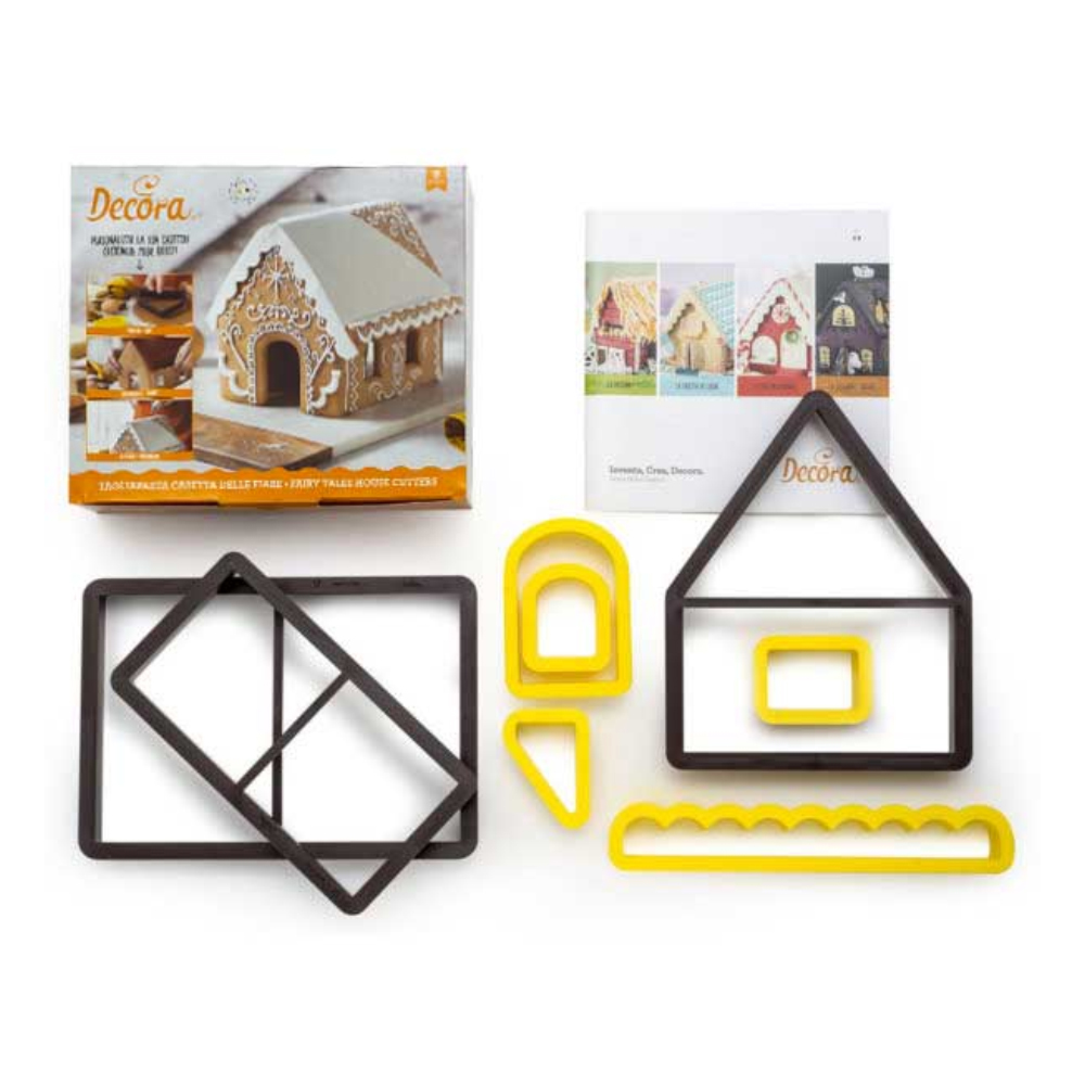 Decora Fairy Tale House Plastic Cookie Cutter Set image 1