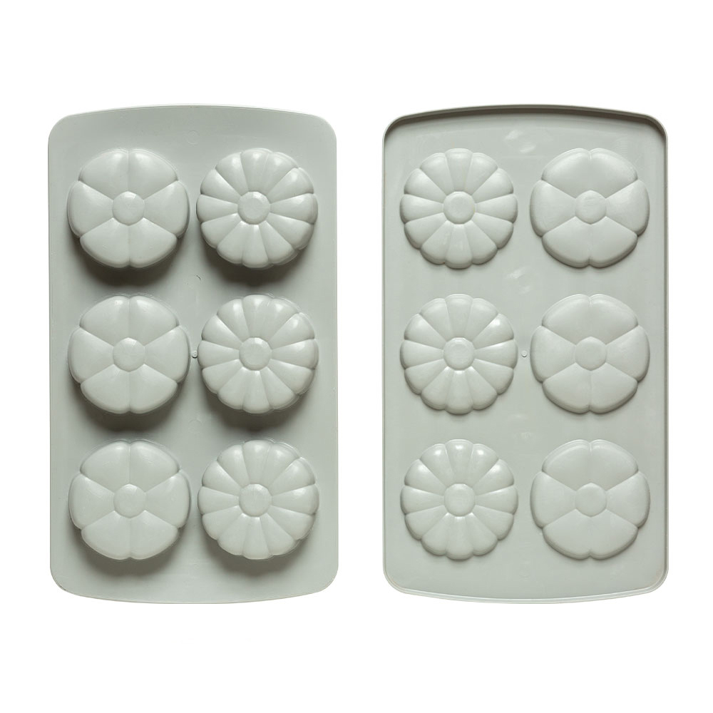 Decora Duo Flower Silicone Mold, 6 Cavities image 4