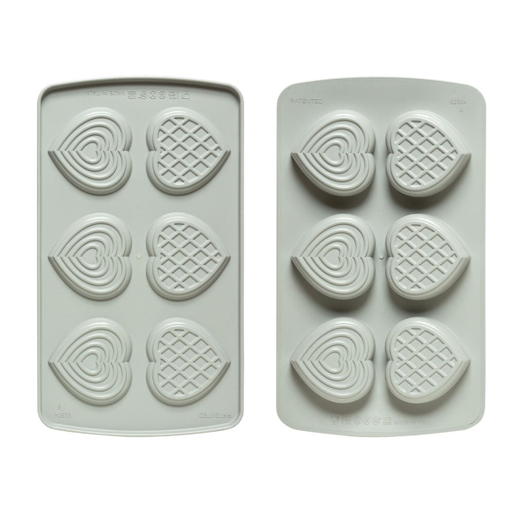 Decora Duo Heart Silicone Mold, 6 Cavities image 4