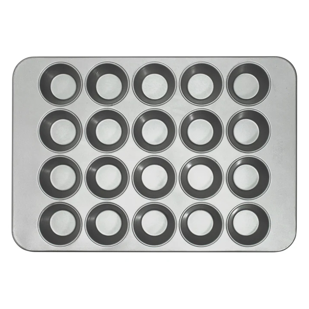 Winco Glazed Aluminized Steel Muffin Pan, 20 Cups image 1