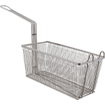 FMP Standard Fry Basket 13-1/4" x 6-1/2" x 6": Twin, Front Hook image 1