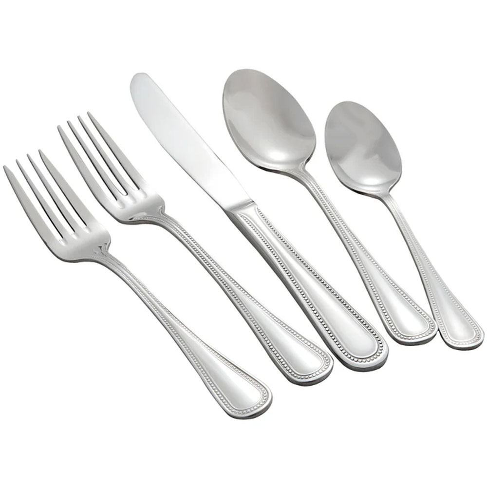 Winco Deluxe Pearl Stainless Steel Salad Fork, 1 Dozen image 1