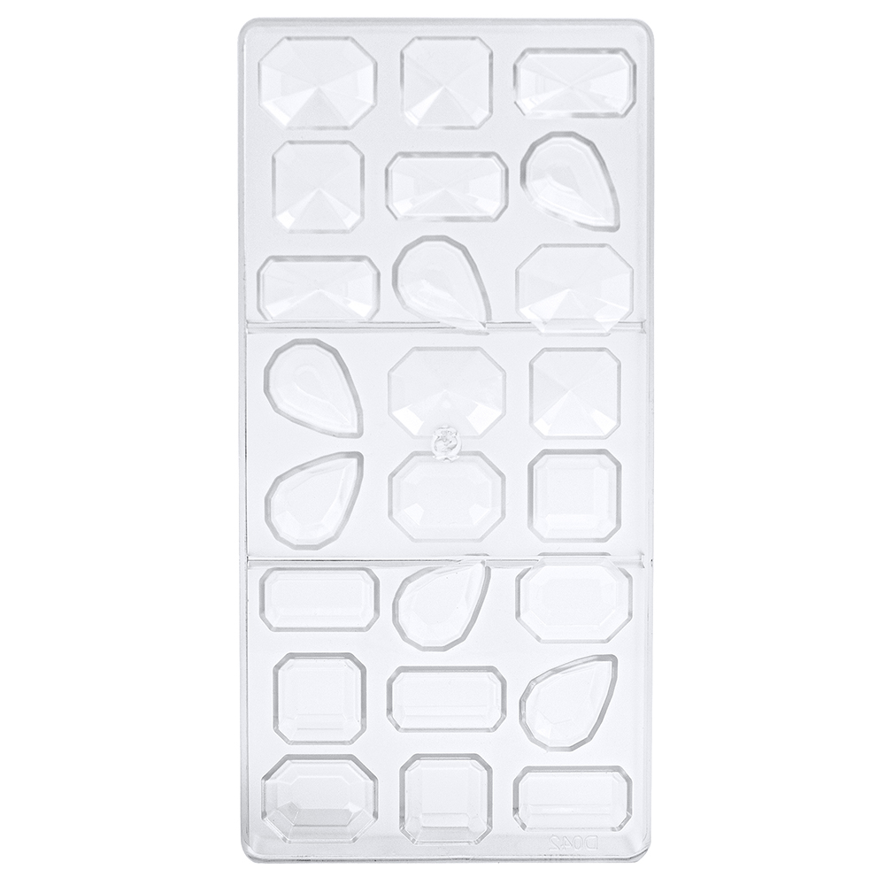 O'Creme Polycarbonate Gemstones Chocolate Mold, 24 Cavities image 1