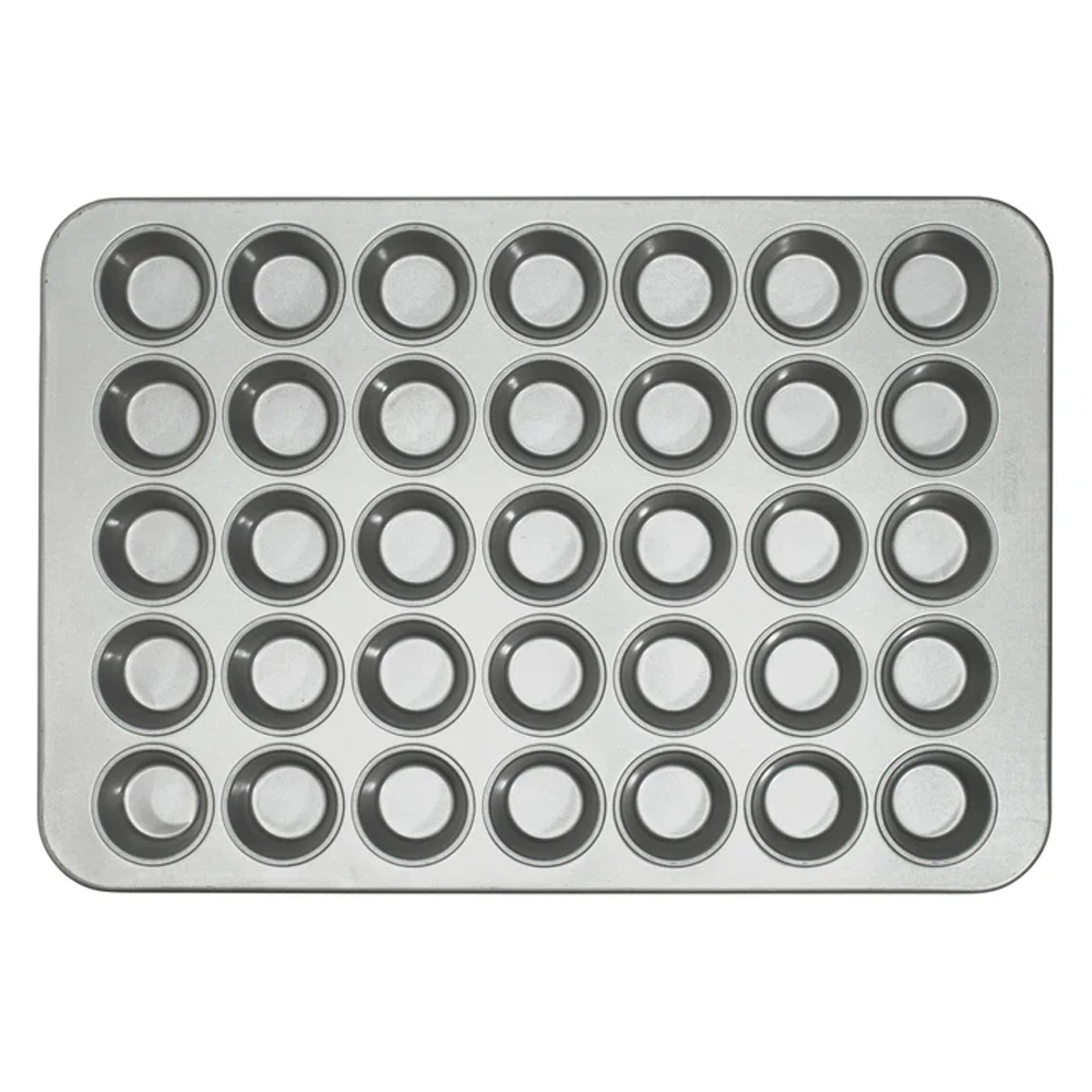 Winco Glazed Aluminized Steel Muffin Pan, 35 Cups image 1