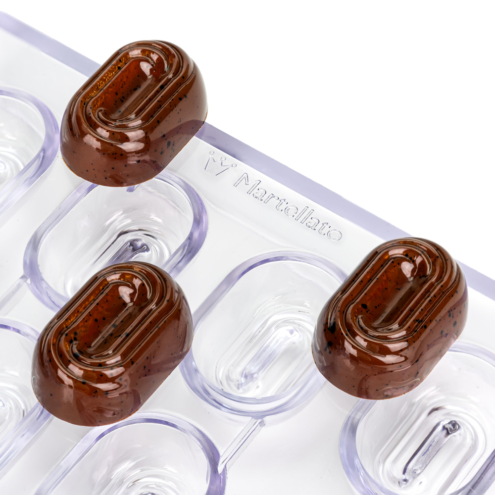 Martellato Biscuit Polycarbonate Chocolate Mold, 20 Cavities image 3