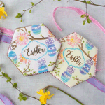 Confection Couture Prettier Plaques Easter Whimsy Cookie Stencil Set, 5 Pc image 1