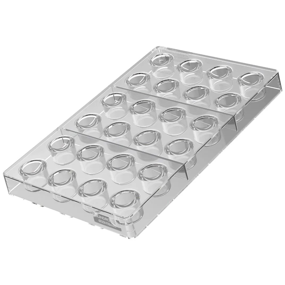 Silikomart Tritan CYLINDER-P Chocolate Mold, 24 Cavities image 2