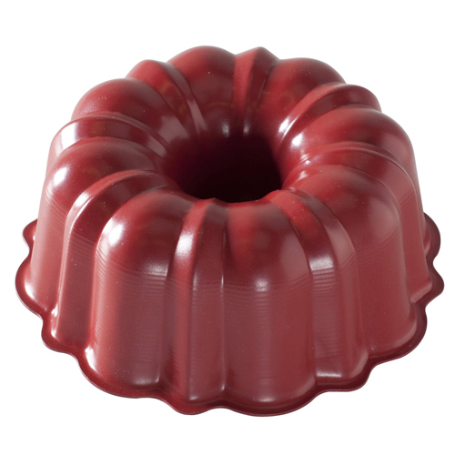 Nordicware 6-Cup Non-Stick Red/Blue Bundt Pan, Lightweight