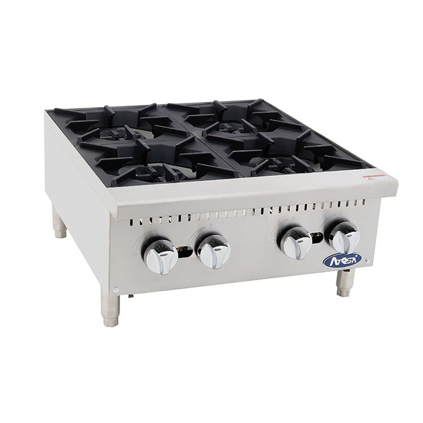 Atosa Athp 24 4 Four Burner Countertop Gas Range 24w Lp Portable