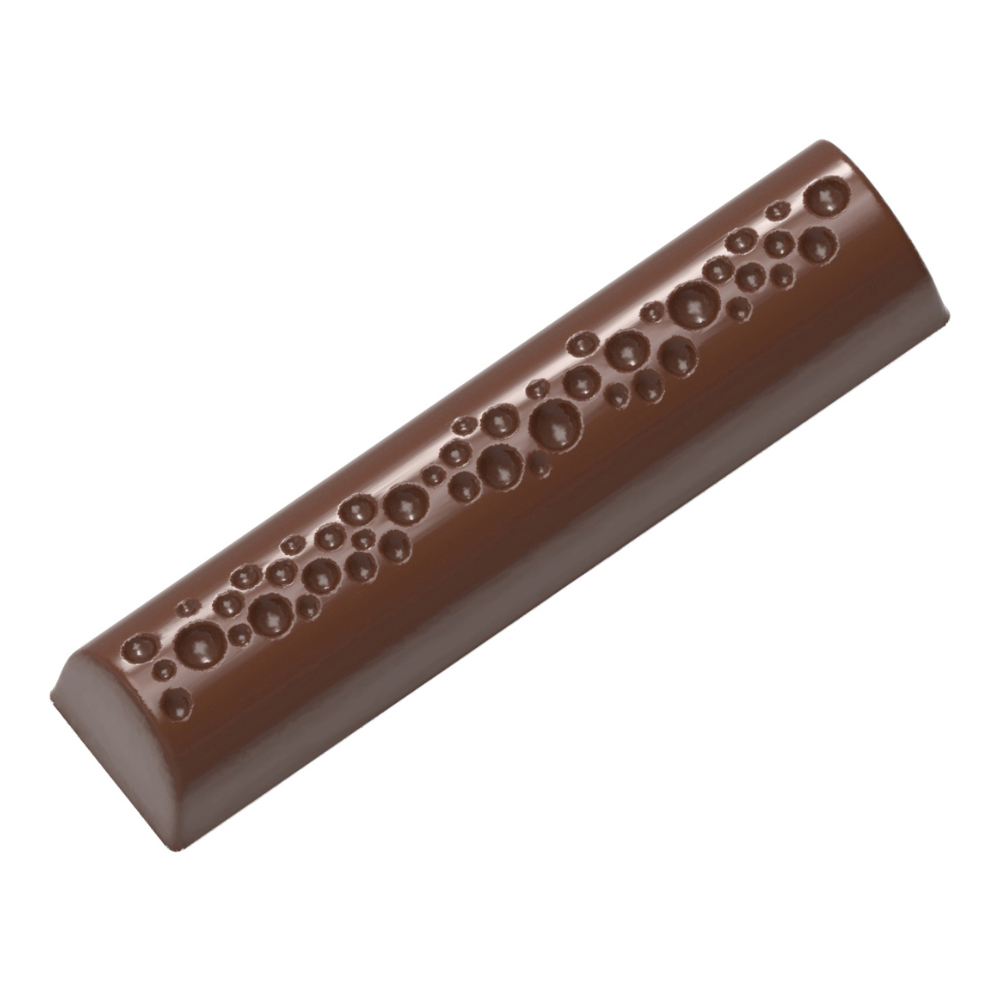 Chocolate World Polycarbonate Bubbles Bar Chocolate Mold, 15 Cavities