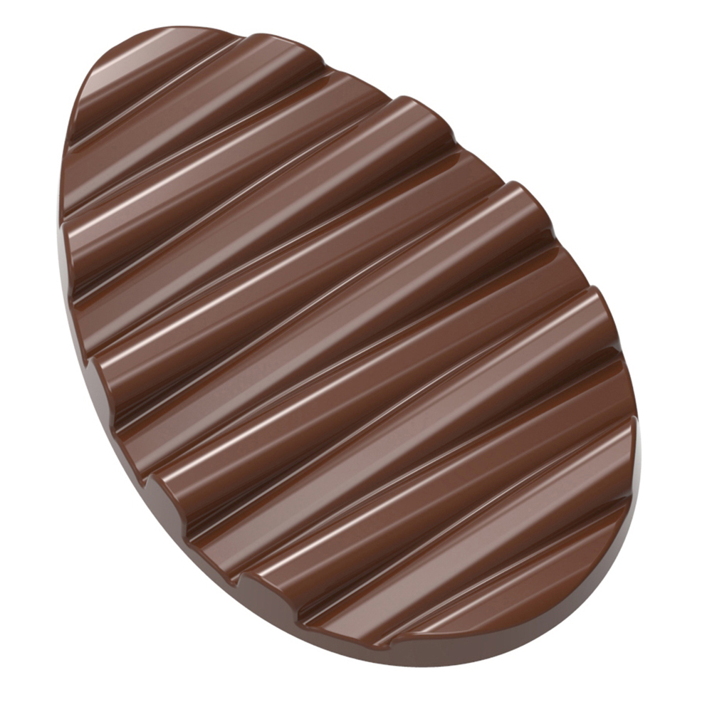 Chocolate World Polycarbonate Easter Egg Chocolate Mold, 2 Cavities