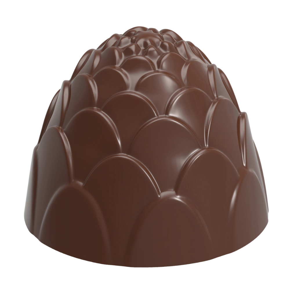 Chocolate World Polycarbonate Pine Cone Chocolate Mold, 21 Cavities