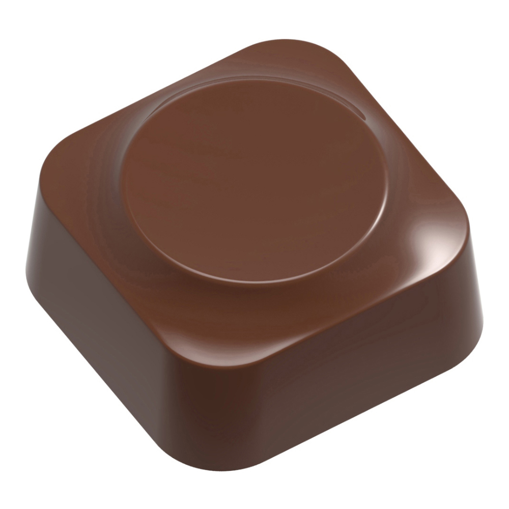 Chocolate World Polycarbonate Square Chocolate Mold, 21 Cavities