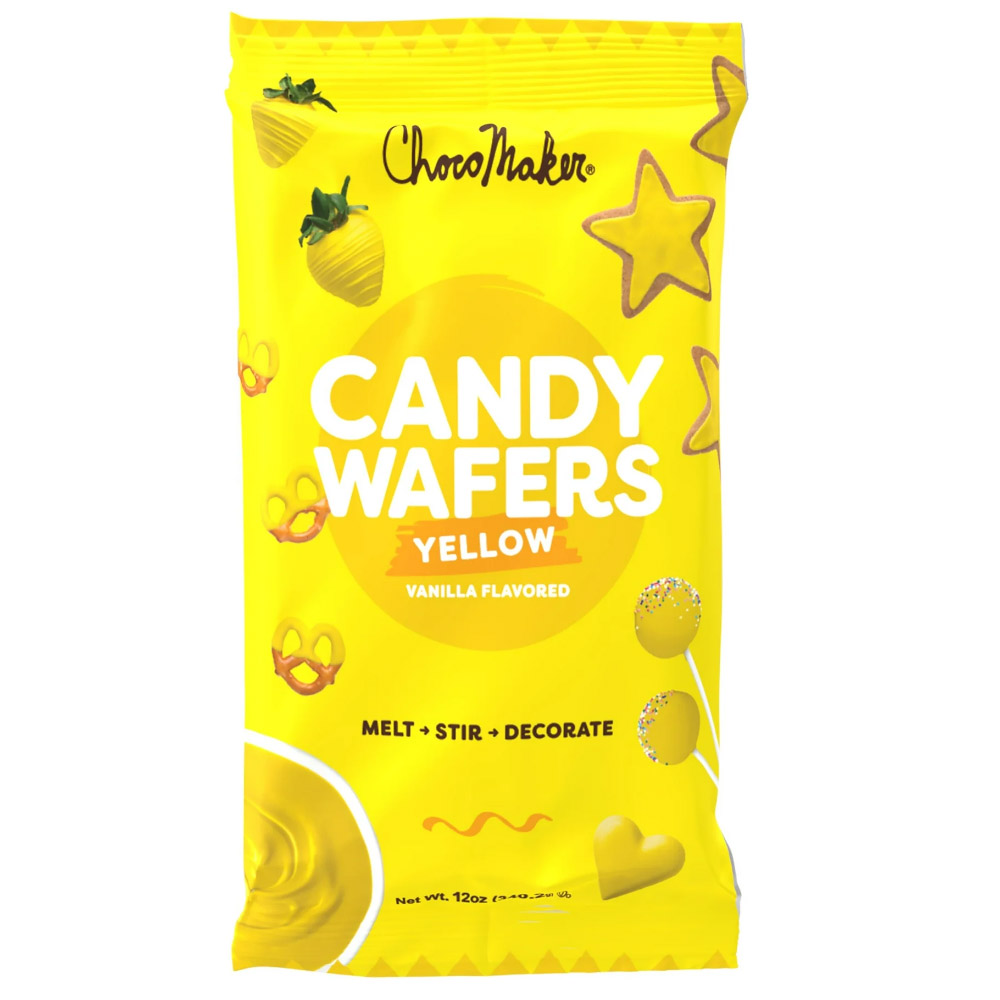 ChocoMaker Yellow Vanilla Flavored Candy Wafers, 12 oz.