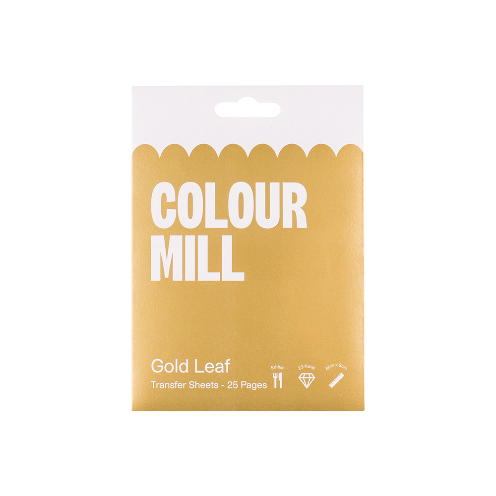 Colour Mill Gold Leaf Sheets, 3.14" x 3.14" - Pack of 25