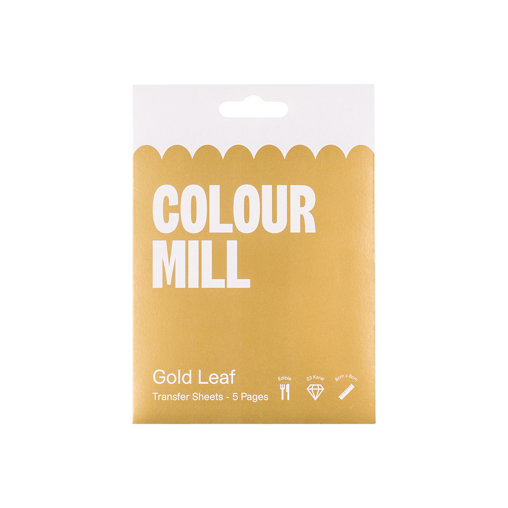 Colour Mill Gold Leaf Sheets, 3.14" x 3.14" - Pack of 5