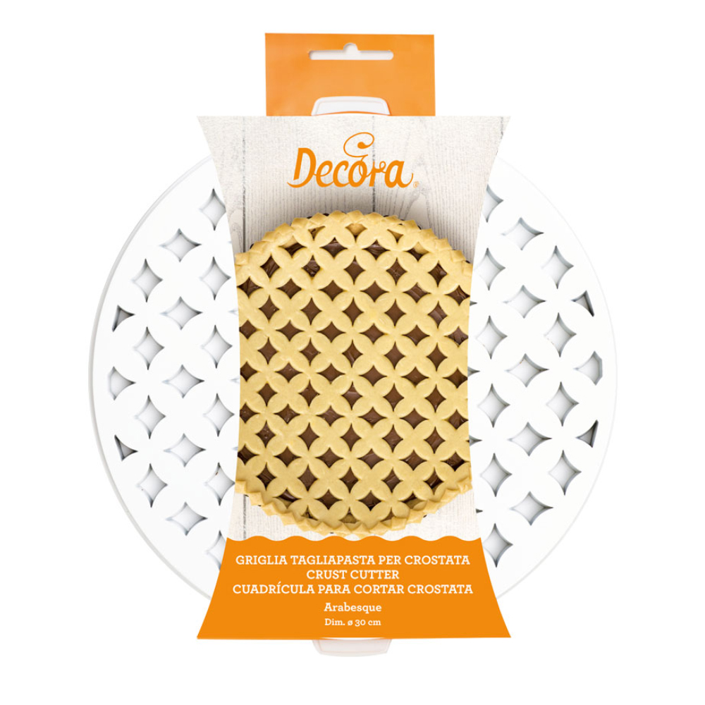 Decora Arabesque Lattice Pie Cutter, 11.8" Diameter